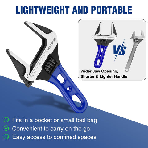 WORKPRO laser-etched metric and SAE scales for fast, accurate sizing