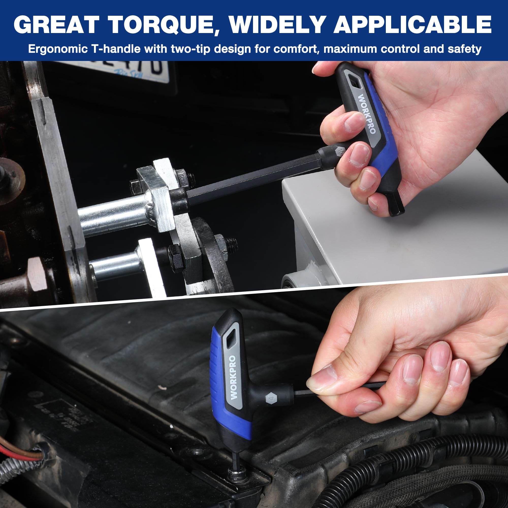 WORKPRO set versatile for DIY, automotive, bikes