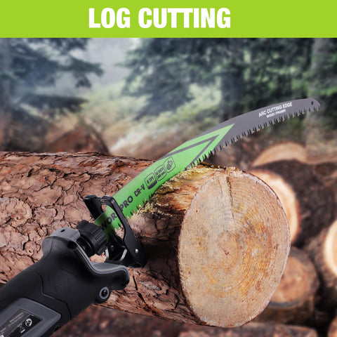 Triple-ground offset teeth minimize clogging during tough wood work.