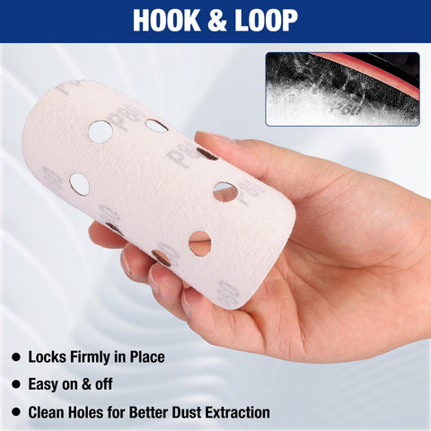 WORKPRO universal compatibility note highlights fit with major sander brands.
