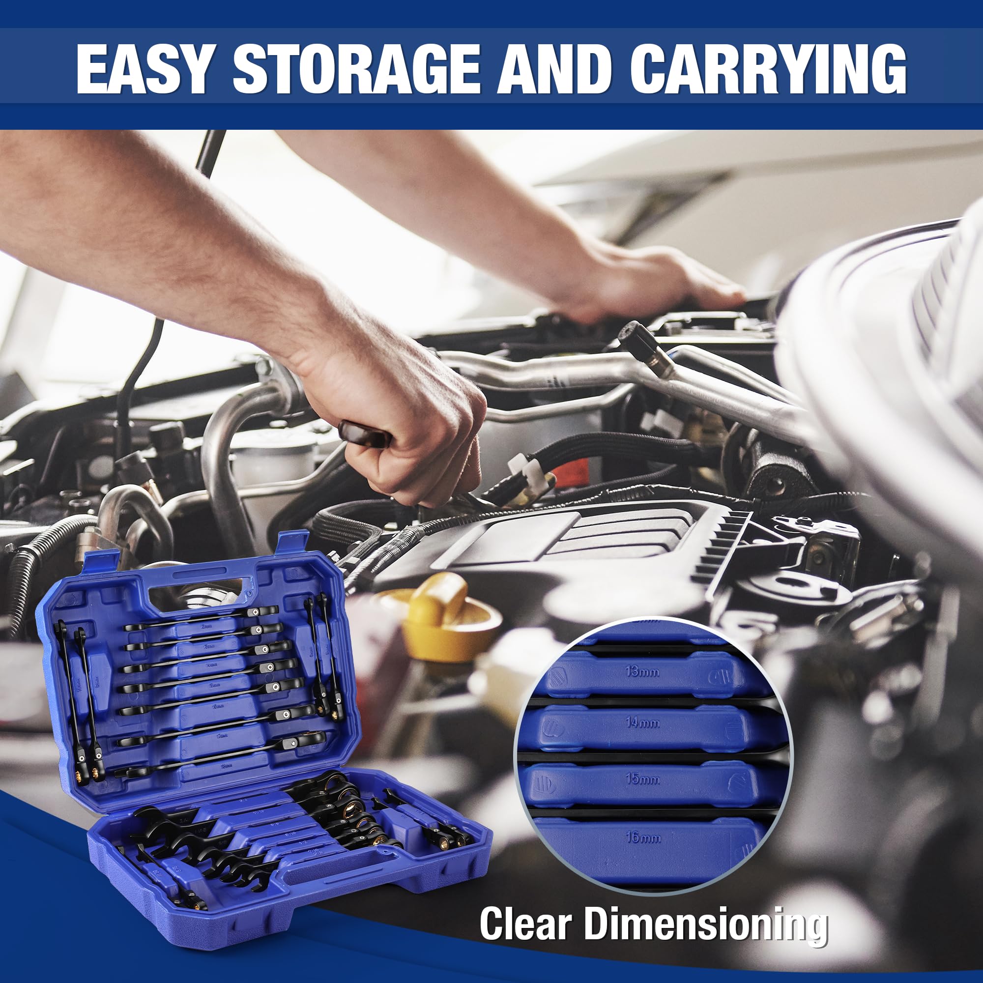 Ideal for home, auto, motorcycle and bicycle repairs.
