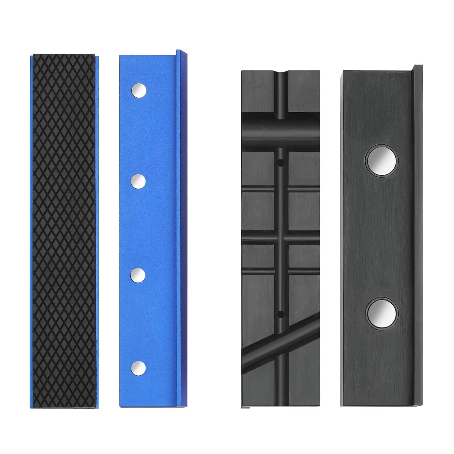 WORKPRO vise jaw pads 6in aluminum protect workpieces with a non-marring design