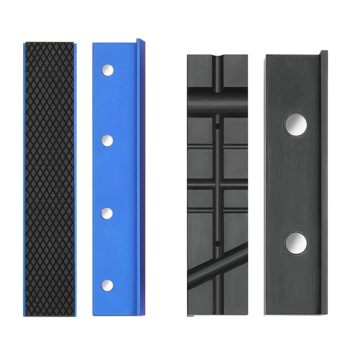 WORKPRO vise jaw pads 6in aluminum protect workpieces with a non-marring design