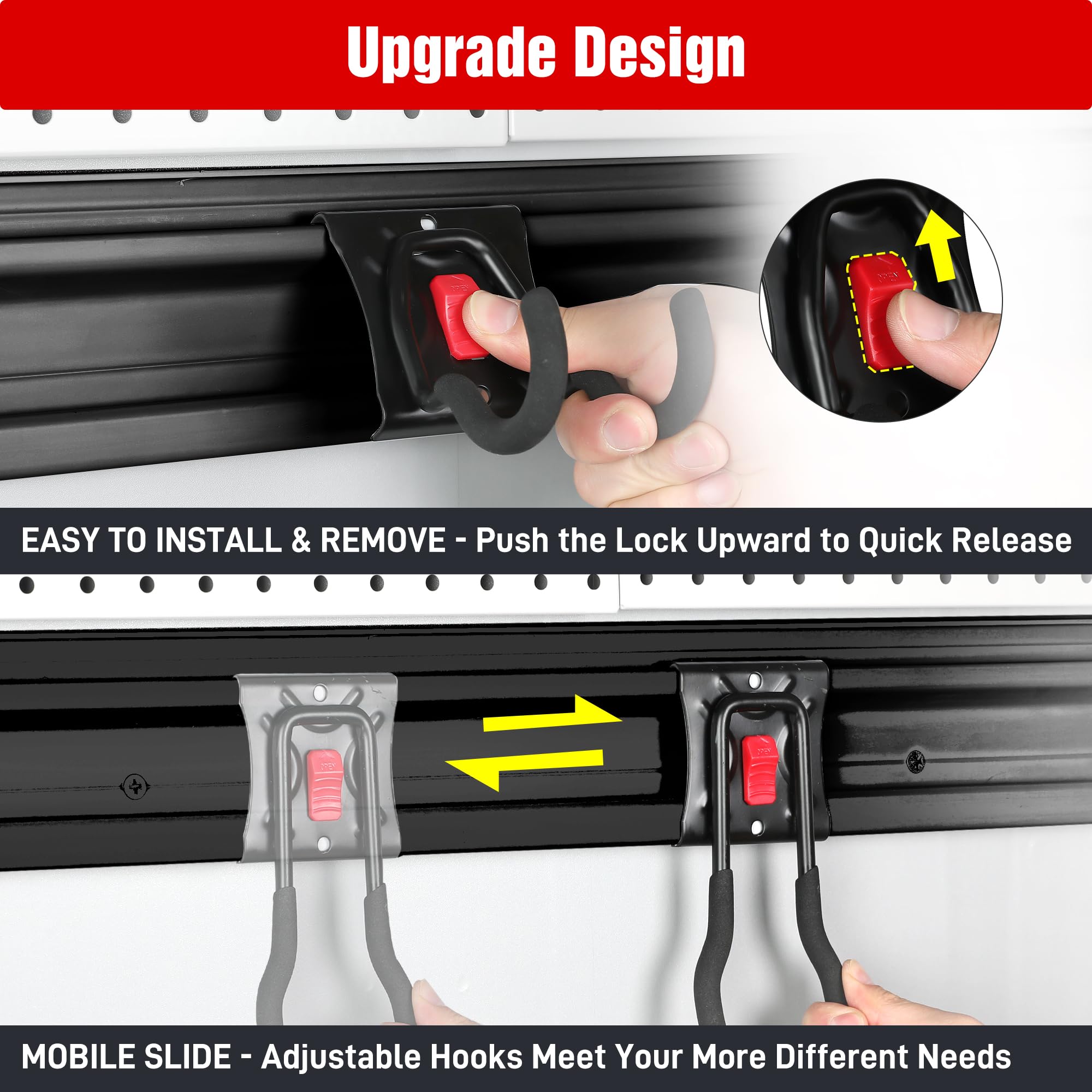 WORKPRO installation on drywall, studs, or masonry demonstrates flexible mounting