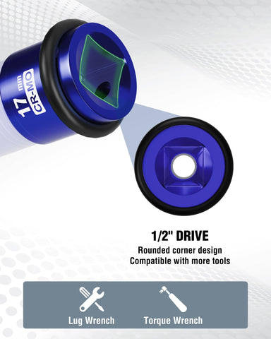 WORKPRO white insert protects lug nuts and reduces friction