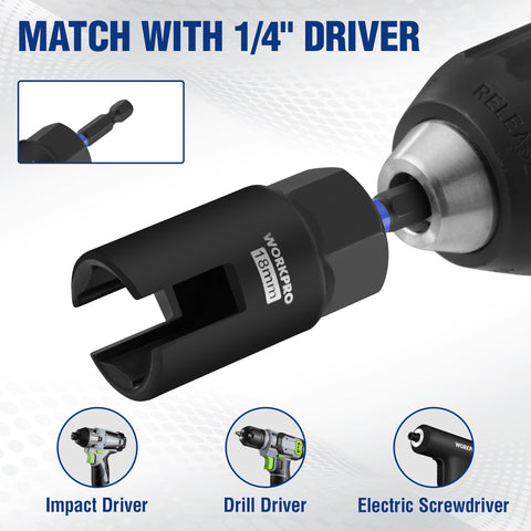 WORKPRO Wing Nut Driver 15mm handles mid-sized nuts with controlled torque.