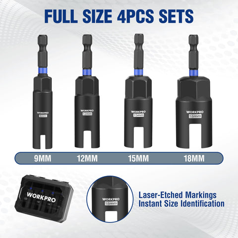 WORKPRO EVA storage case keeps sockets organized and protected.