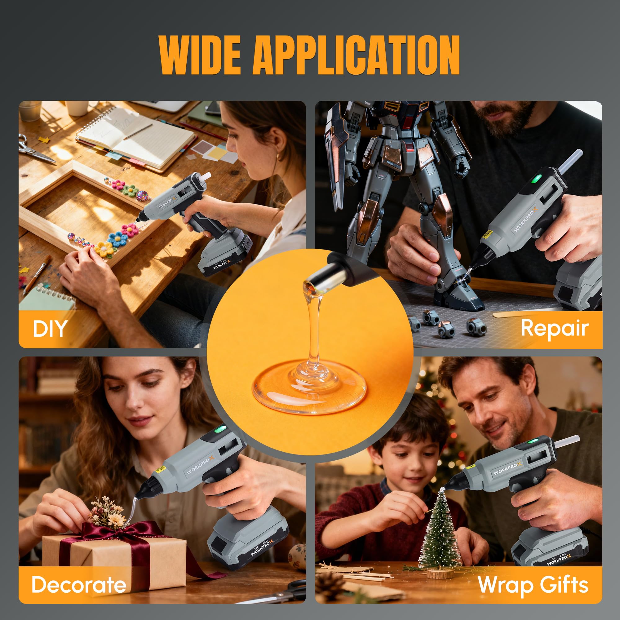 WORKPROX includes 20 sticks for immediate use