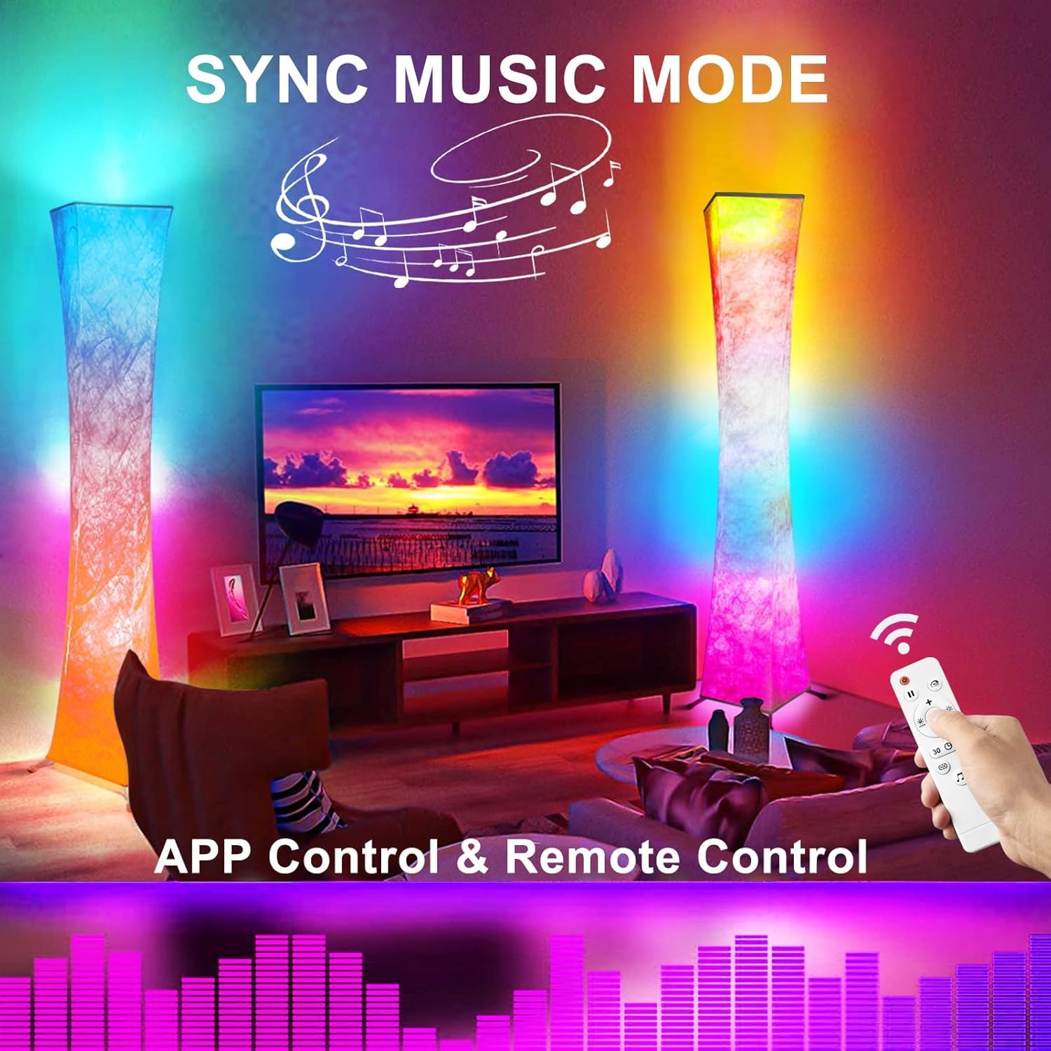 WORLD WIN lamps creating cozy room ambience in living space