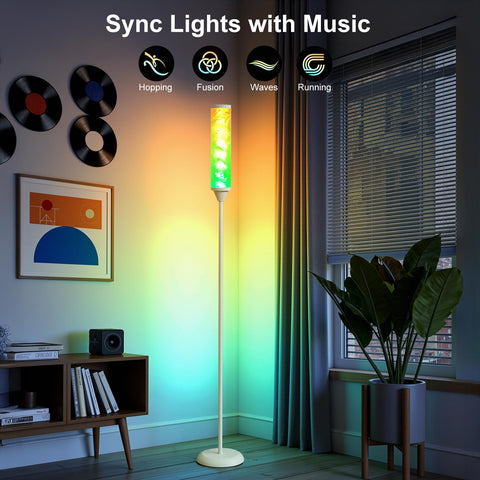 WORLD WIN Prism Glow Floor Lamp app remote and timer for flexible control