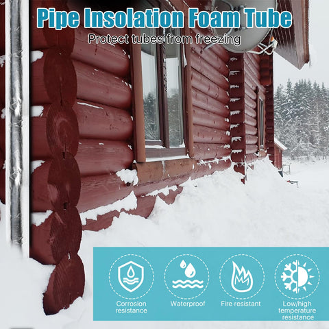 Worldity neoprene and fiberglass-aluminum film insulation resists moisture and UV exposure.