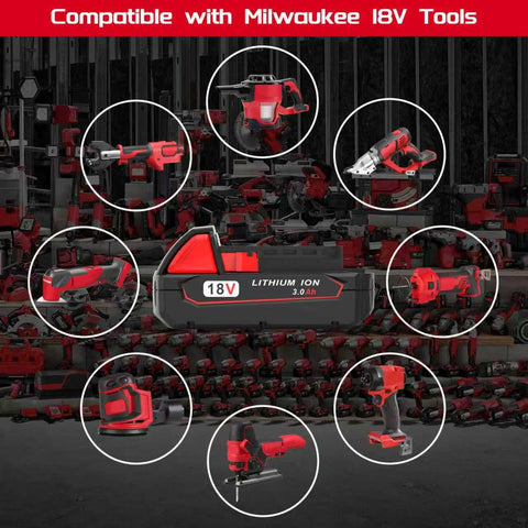 Worthmah compatible with Milwaukee tools for versatile cordless power