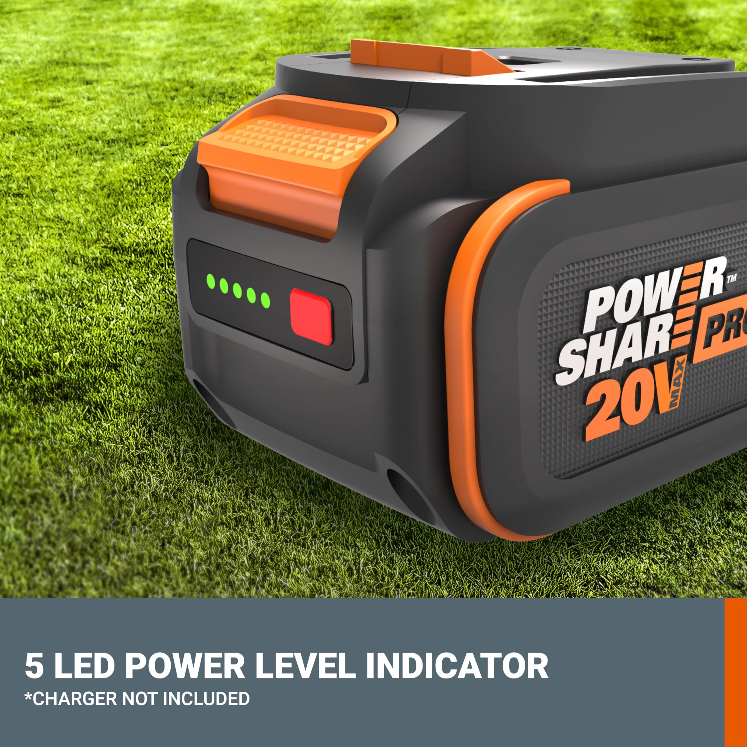 WORX 360-degree cell protection graphic highlighting vibration and impact resistance.