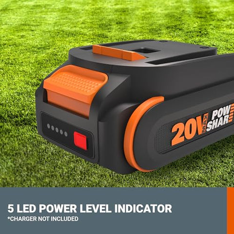WORX WA3884 dual-port charger powers two batteries simultaneously.