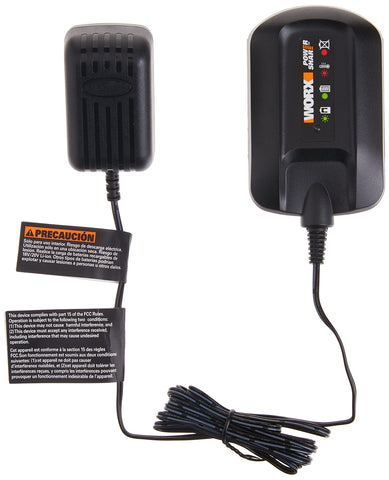 WORX WA3742 charger back view with clean layout and connection ports