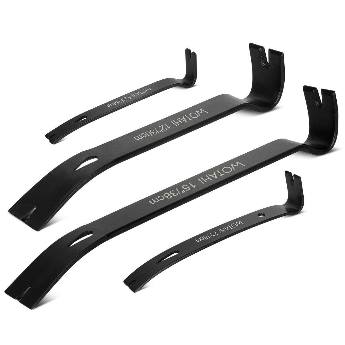 WOTAHI 5-25 inch flat pry bar for versatile prying in tight spaces.