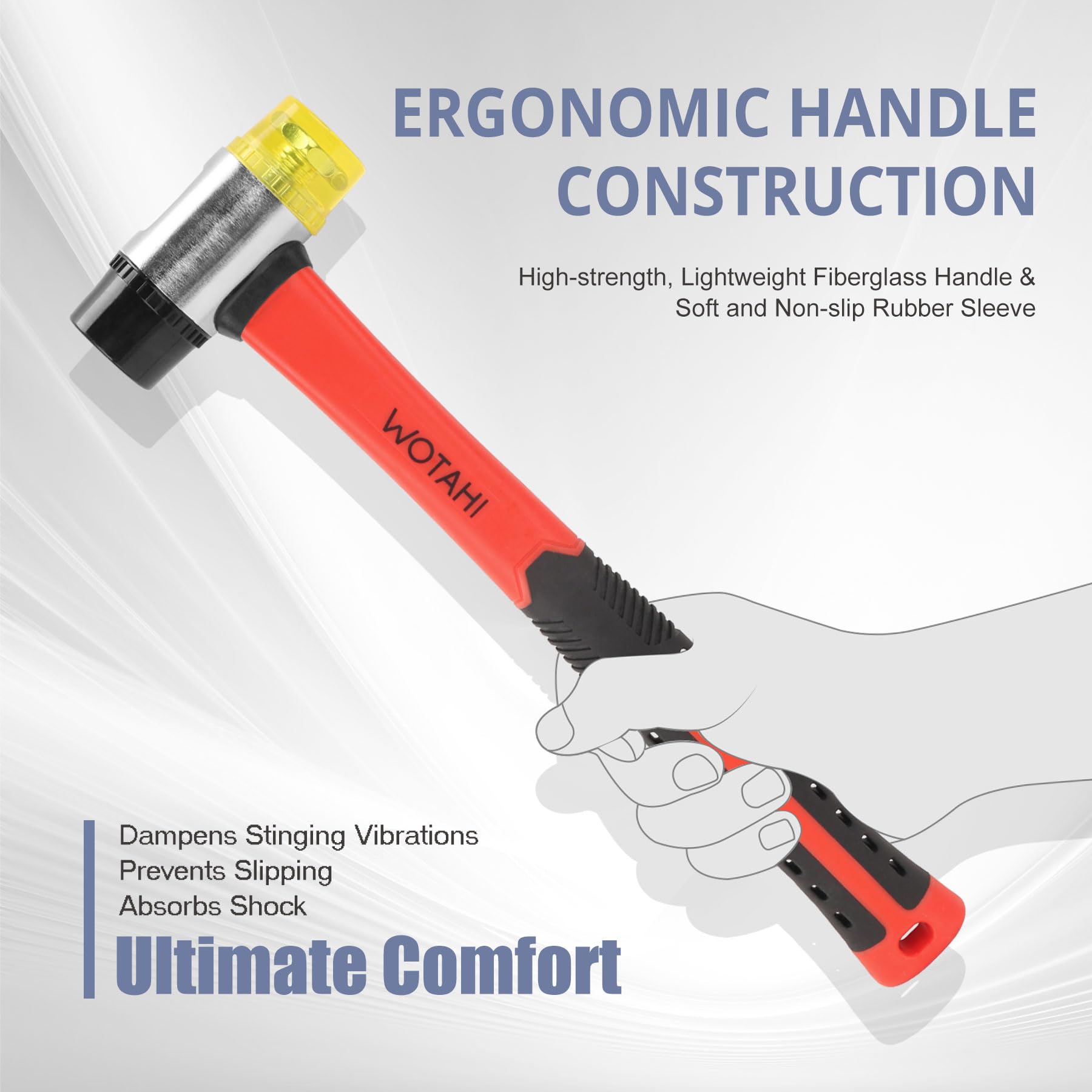 WOTAHI secure head-to-handle connection for lasting durability
