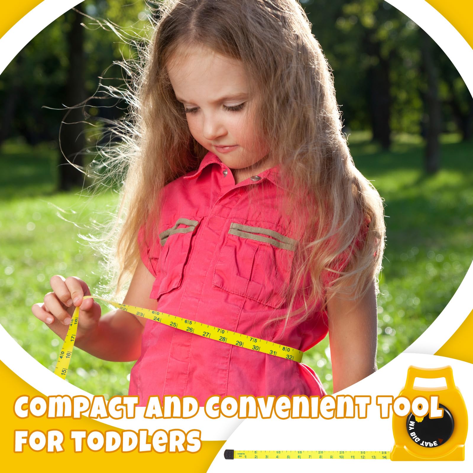 Wovnet educational gift tape measure for kids blends fun design with learning.