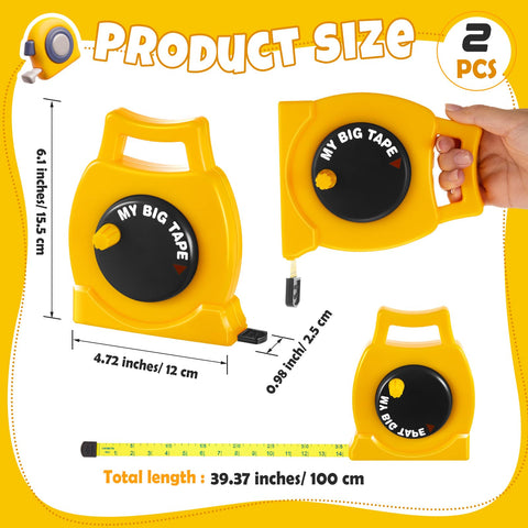 Wovnet kids measuring tape educational construction toy for learning.
