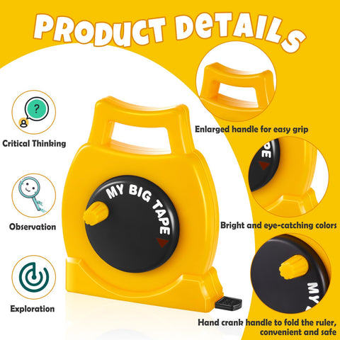 Wovnet tape measure with child-friendly handle for comfortable grip.