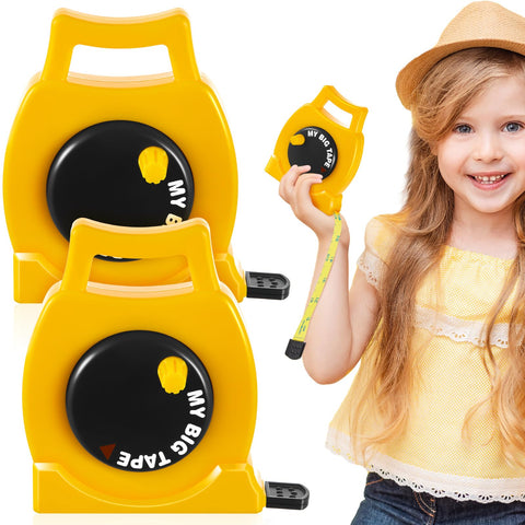 Wovnet two-pack kids measuring tape retractable for quick school and home measurements.