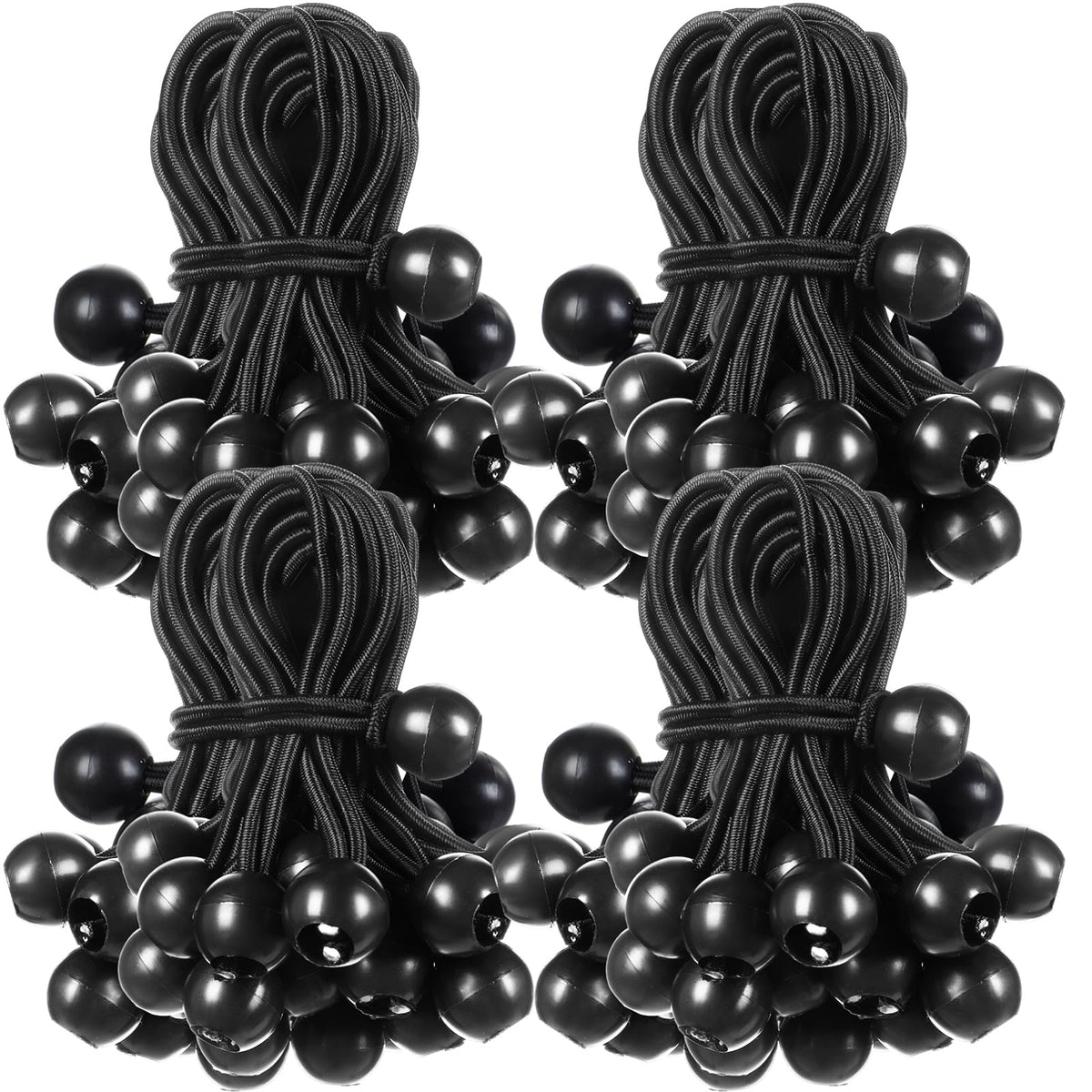 Wowangce 4-inch ball bungee cord ready for tarp setup and secure anchoring