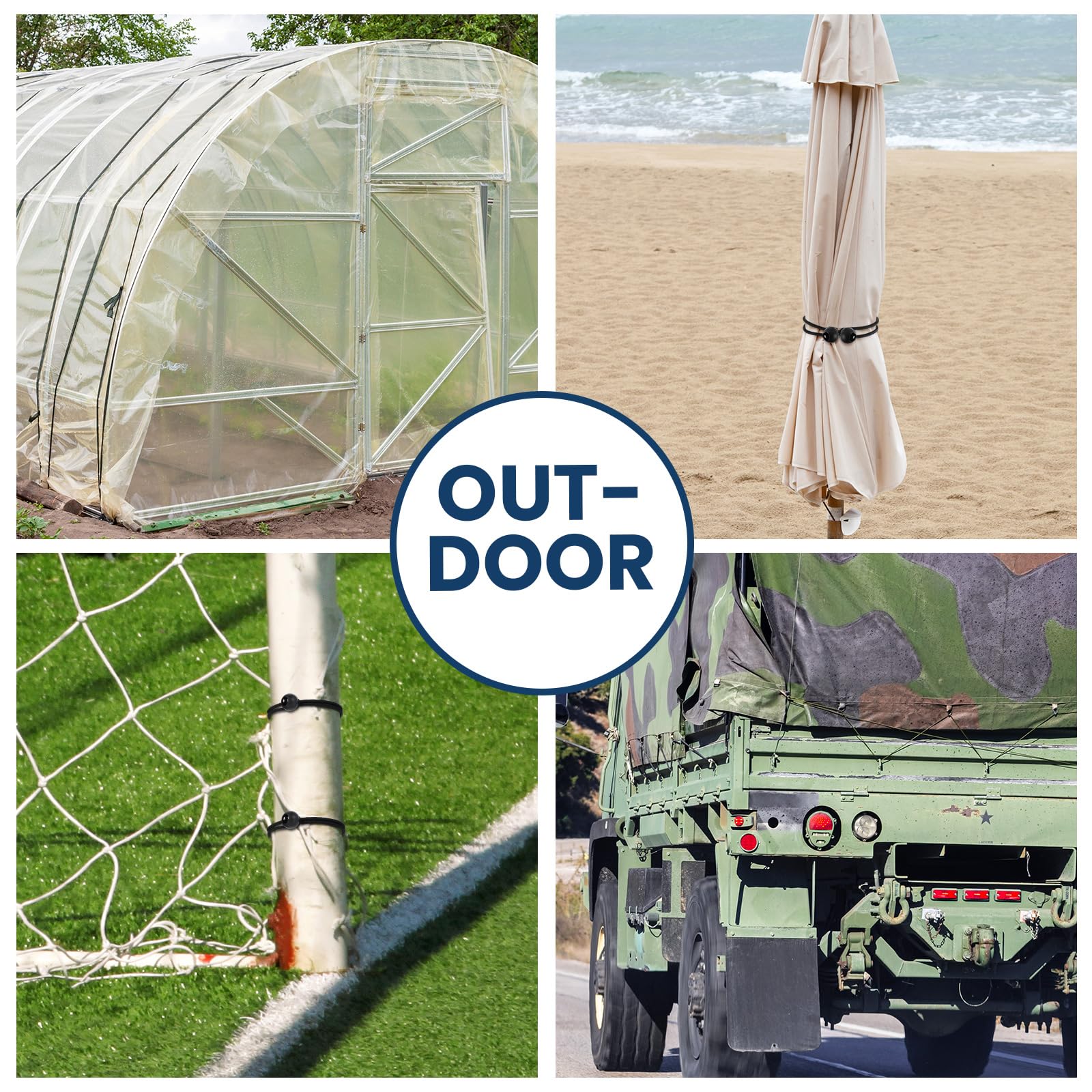 Wowangce versatile bungee cords for cargo and equipment attachment