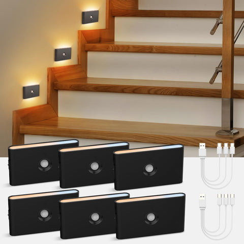 wowatt battery-powered stair lights ideal for stairs and hallways