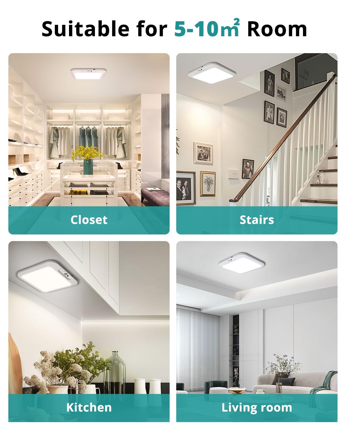 Wowatt versatile ceiling light suitable for closet, hallway, pantry, and more