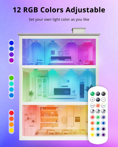 Wowatt motion sensor shower light with 120-degree detection.