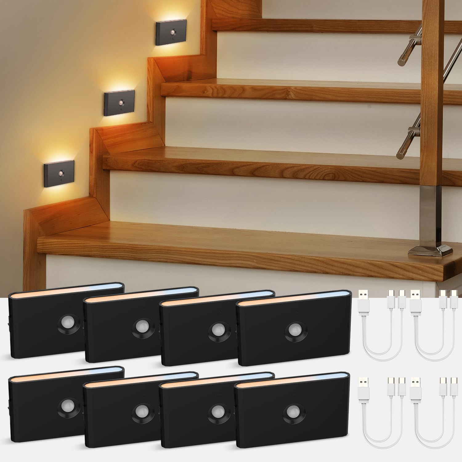 Wowatt indoor stair light suitable for hallway, kitchen, and bathroom use.