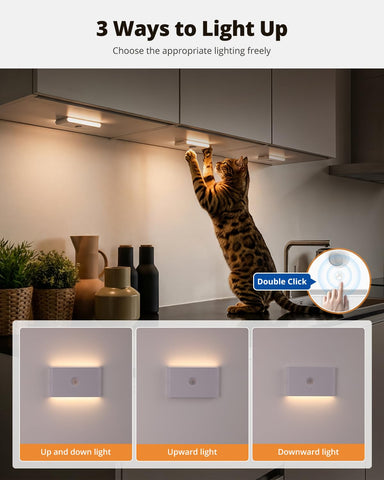 Wowatt stair light activates at night for safe nighttime visibility under 35 Lux
