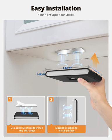 Wowatt stair light ships with USB cables to charge two units at once.