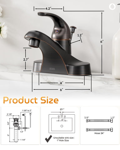 WOWOW 304 stainless steel body visible in finished faucet