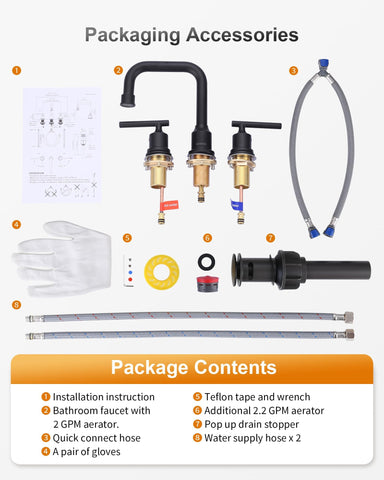 WOWOW cUPC-certified supply lines ensure safe connections.