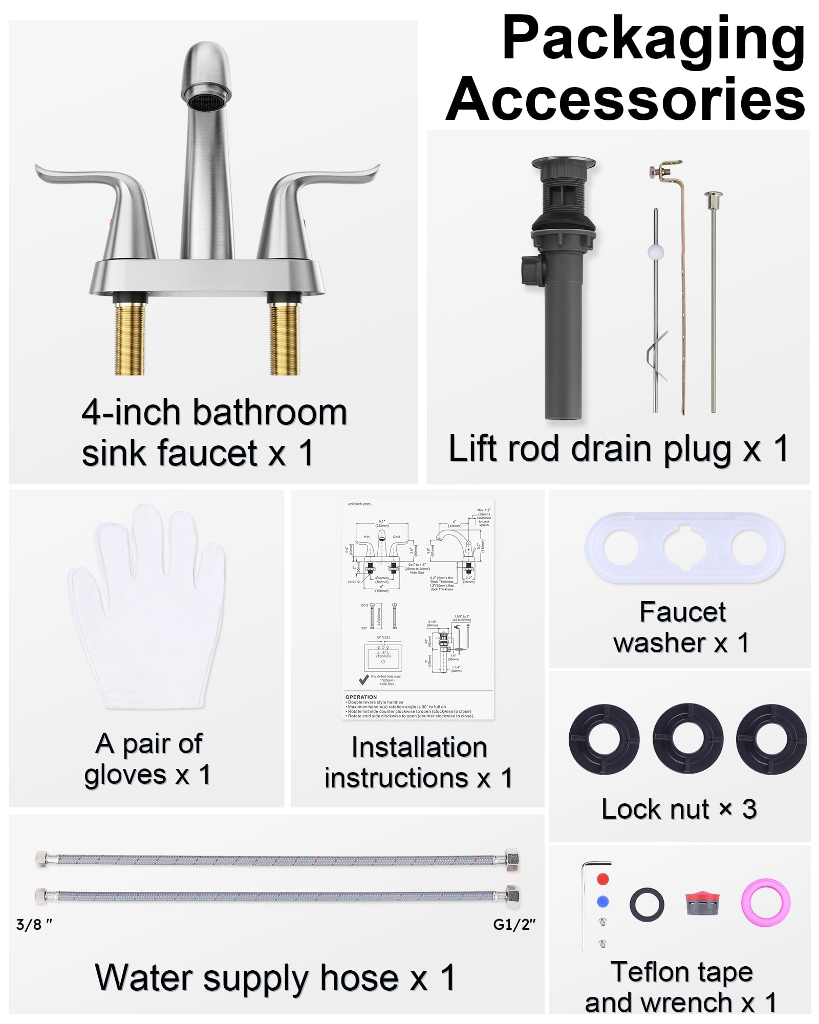 WOWOW pop-up drain included for quick, hassle-free setup.