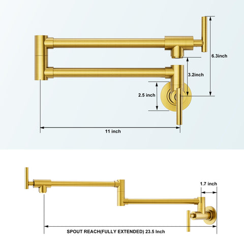 WOWOW pot filler supports cold water only for safe use