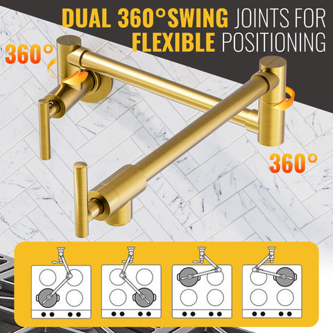 WOWOW faucet features dual brass cartridges for smooth control and leak-free operation
