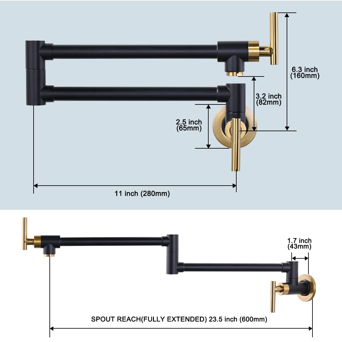 WOWOW removable aerator provides steady, splash-free water flow.