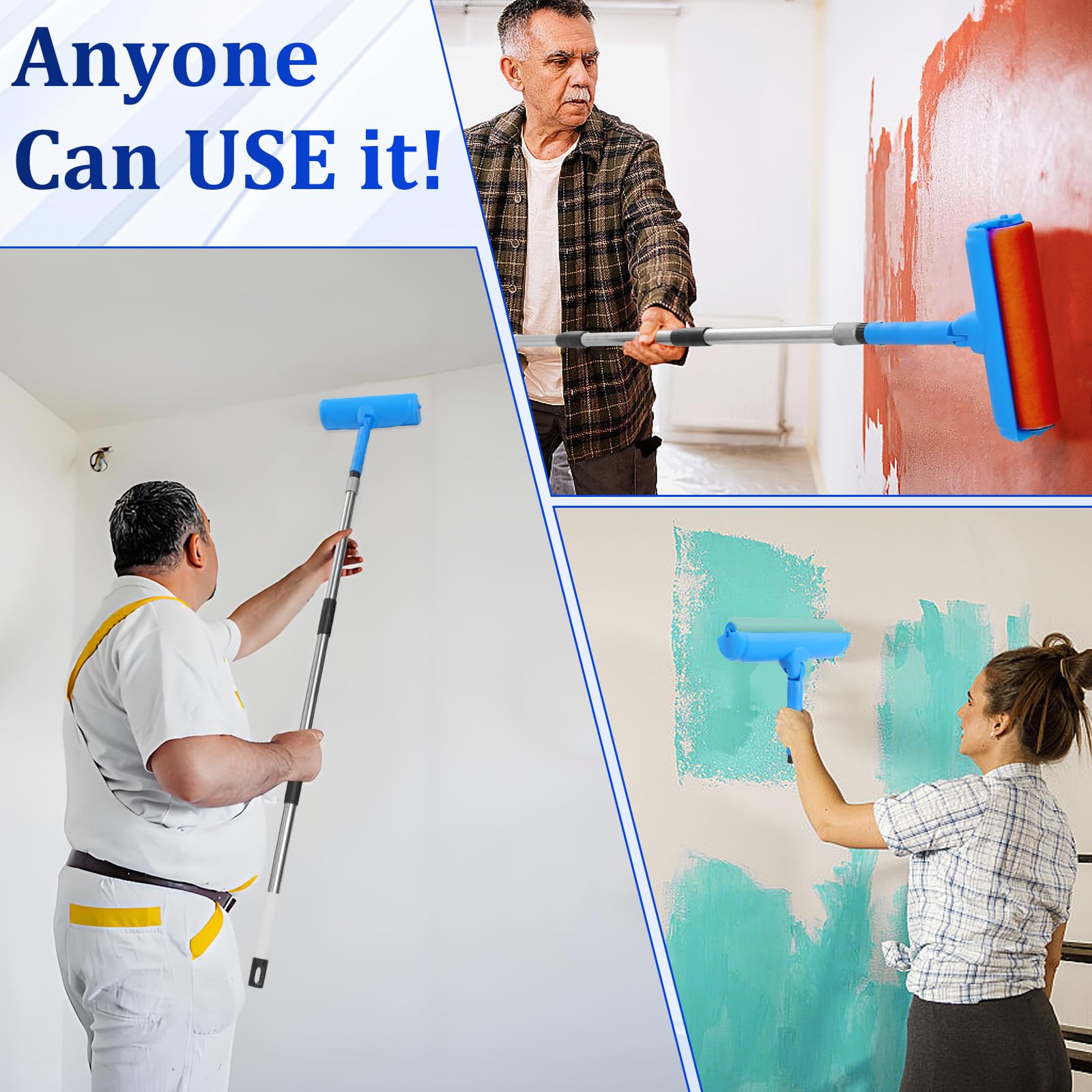 Woxnoc ergonomic plastic handle reduces wrist strain during long sessions.