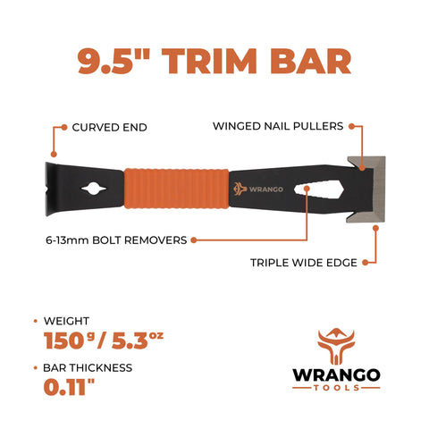 WRANGO TOOLS compact all-in-one design for nail pulling and scraping