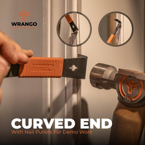 WRANGO TOOLS integrated scraper bar for paint and residue on wood surfaces