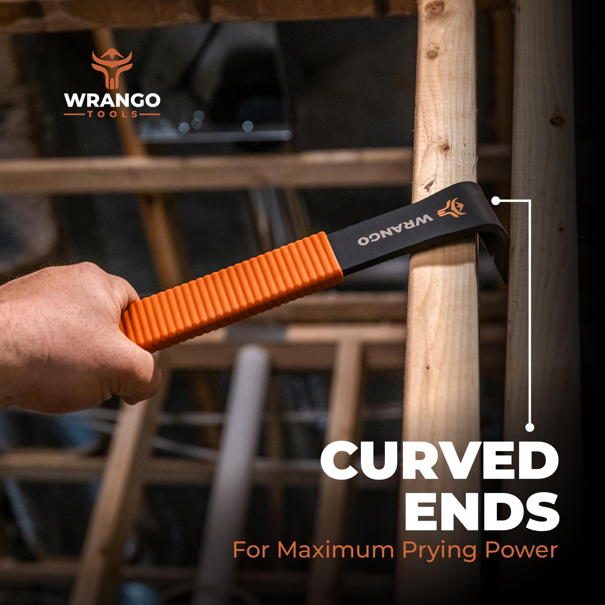 Ergonomic shock-absorbing rubber grip reduces vibration and hand fatigue