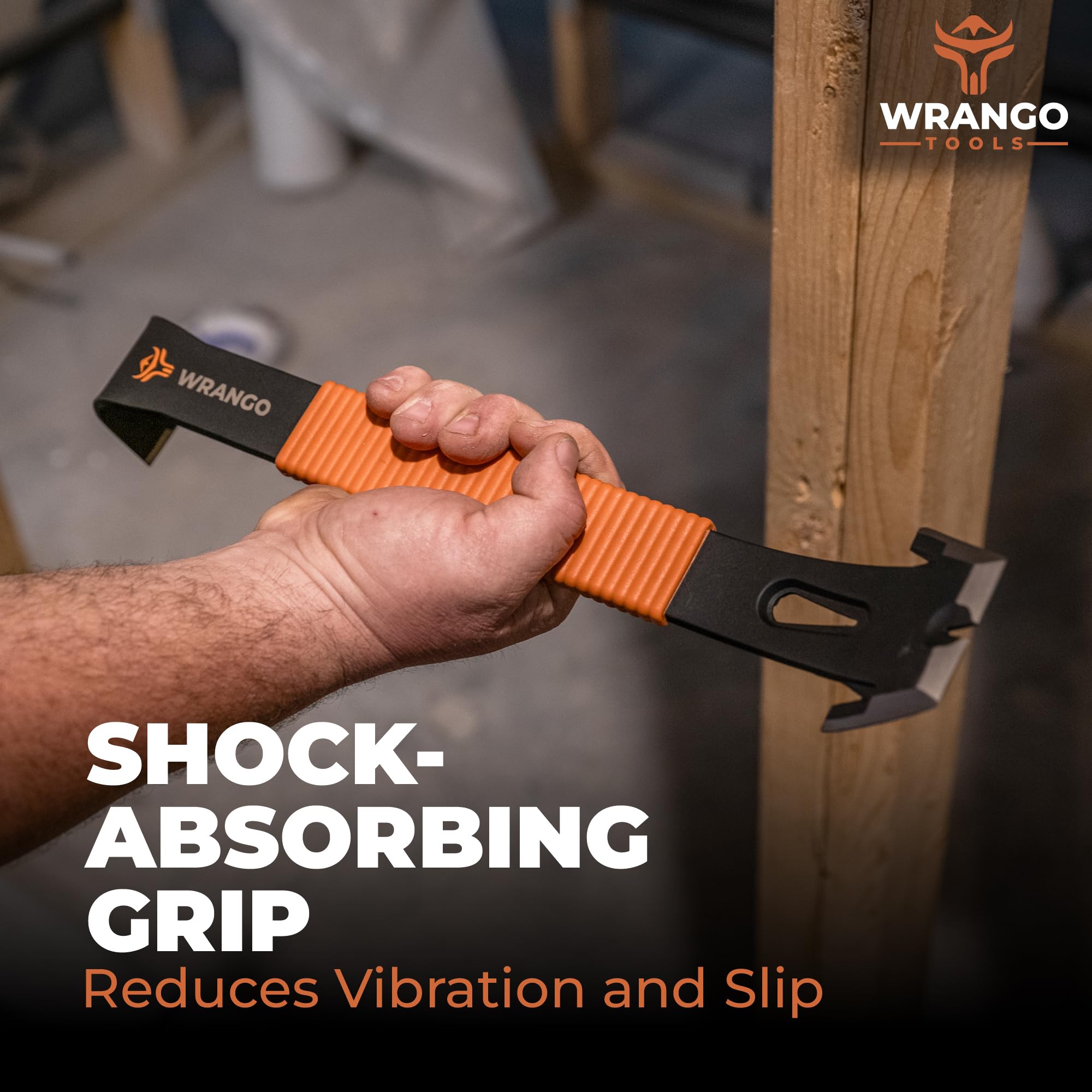 Curved gooseneck delivers exceptional leverage for stubborn nails