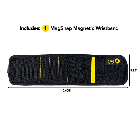 Wrap-It MagSnap holds nails and pins securely with its magnet array