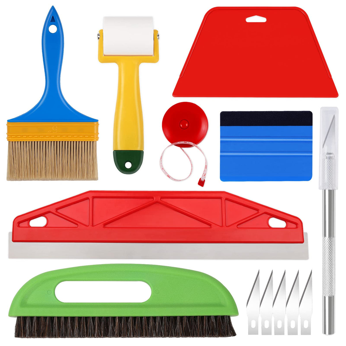 WRAPXPERT big red squeegee for smooth, bubble-free vinyl and wallpaper applications.