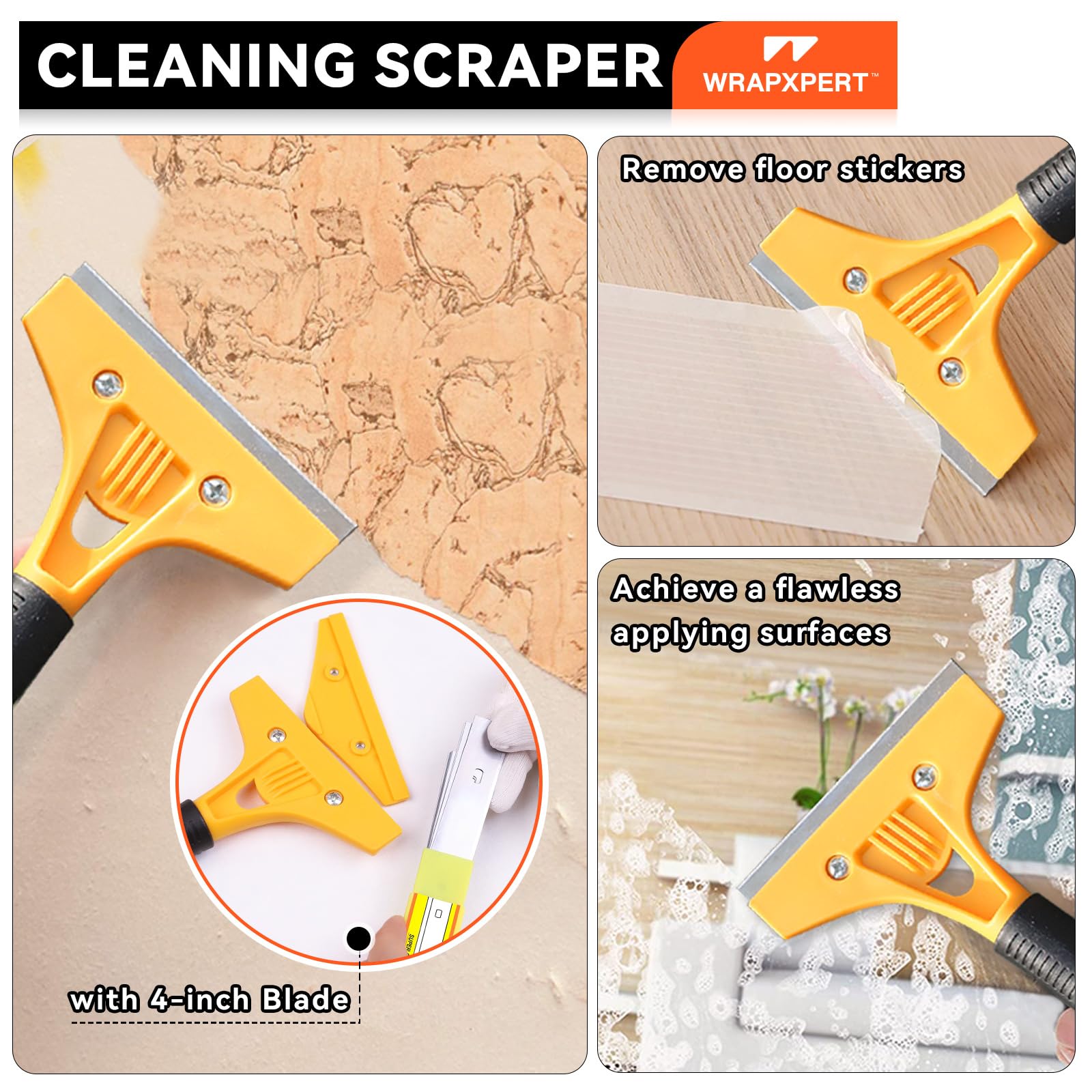 WRAPXPERT seam roller provides even pressure for precise alignment.