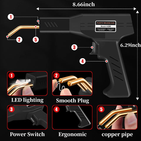 WRDLOSY car bumper repair kit ideal for DIY auto body fixes.