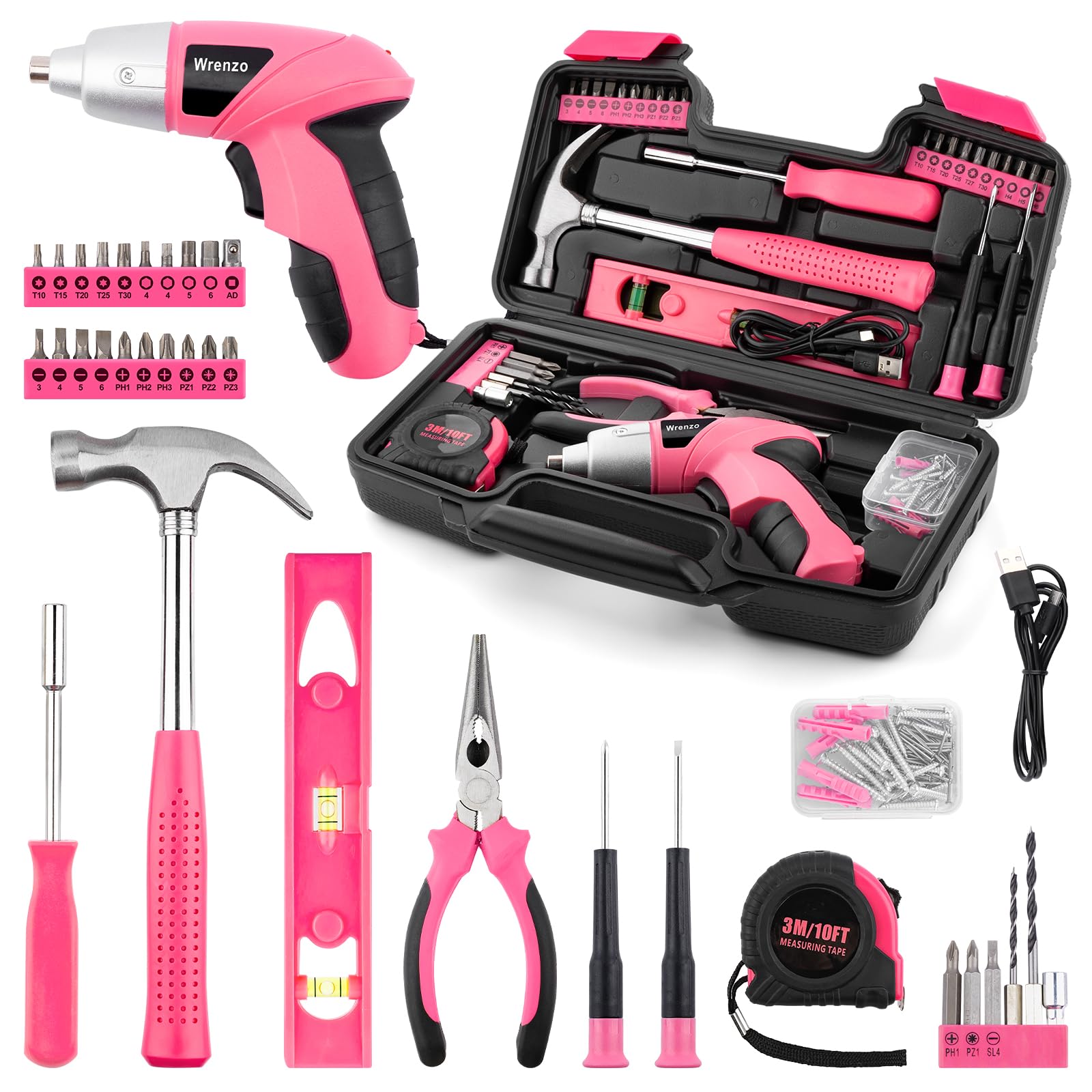 Wrenzo cordless drill image showcases lightweight power for quick home repairs.