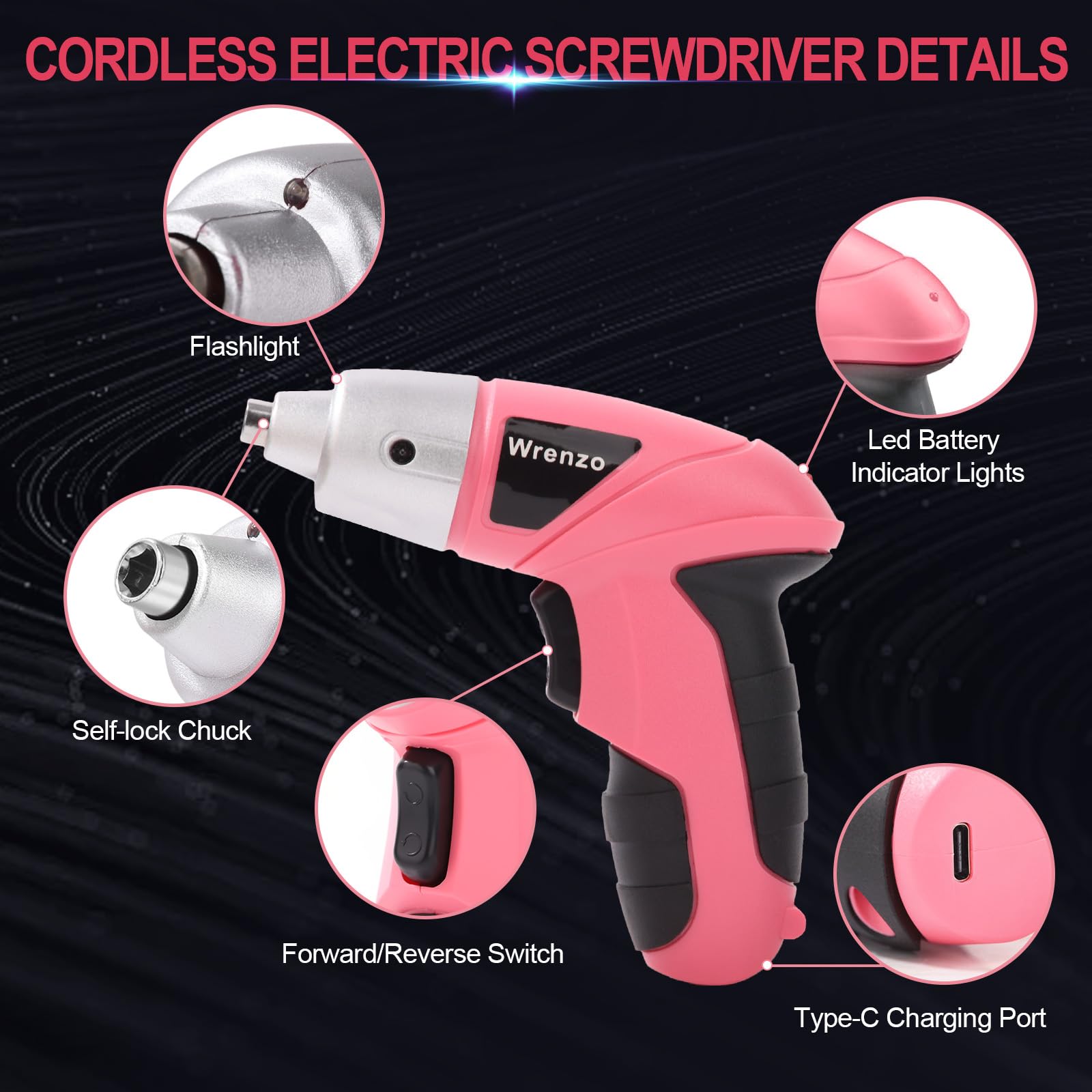 Wrenzo portable cordless screwdriver convenient for on-the-go tasks